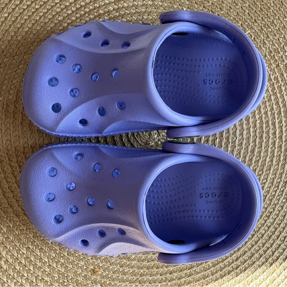 Crocs Baya Kids Clogs Water Shoes Digital Violet Light Purple Size Kids 6